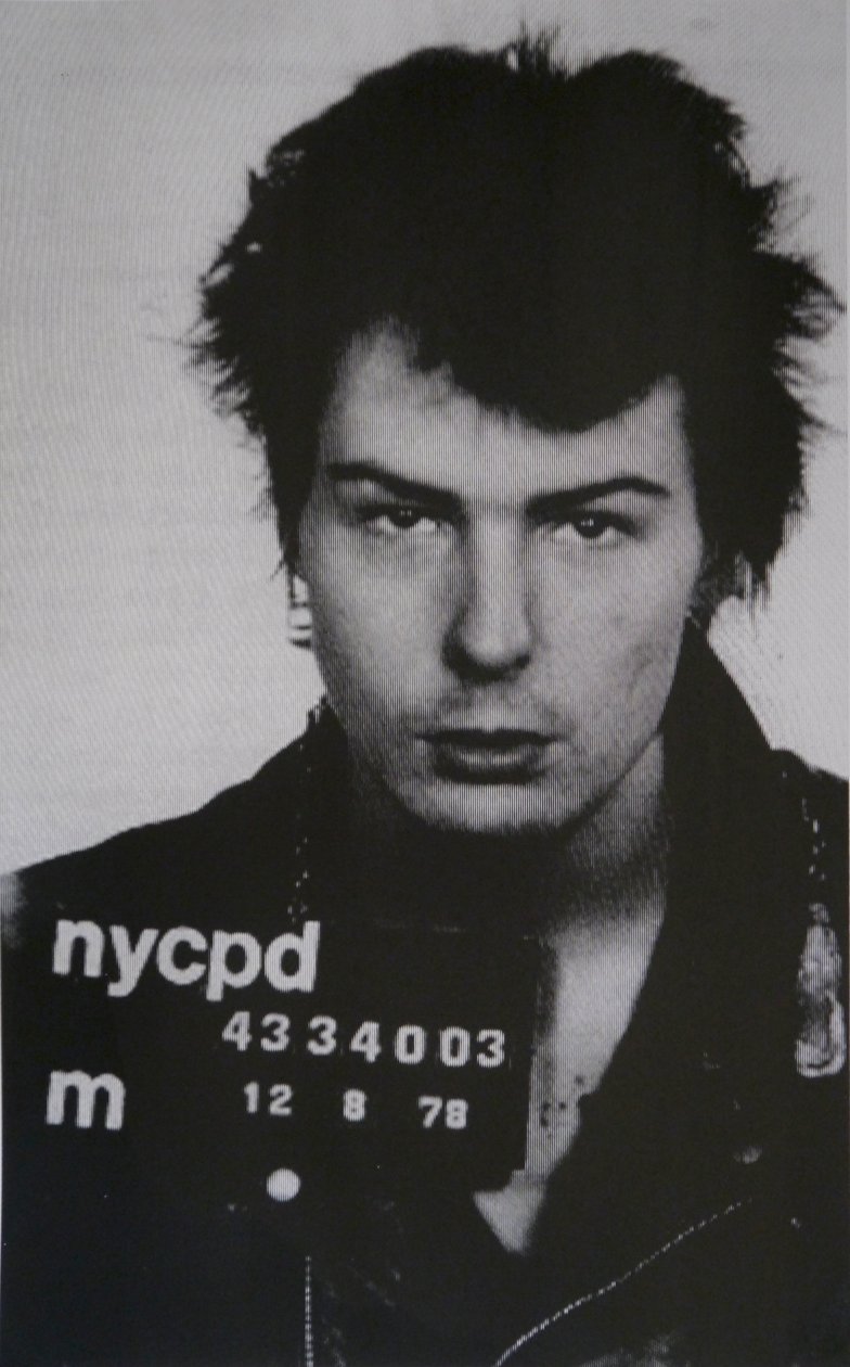Sid Vicious I（紙にシルクスクリーン印刷） 作： デビッド・スタッドウェル