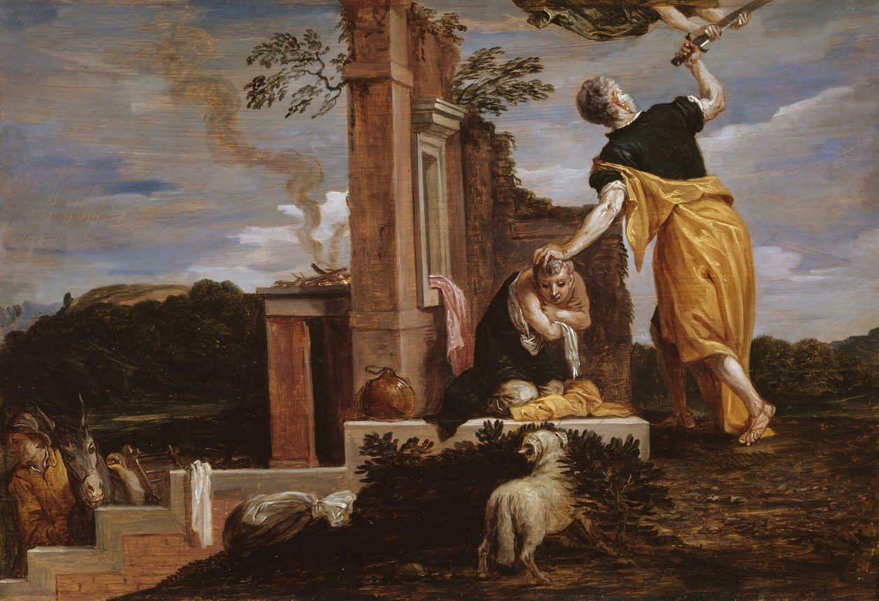 アブラハムのイサクの犠牲、165456。 作： デヴィッド・テニアーズ II