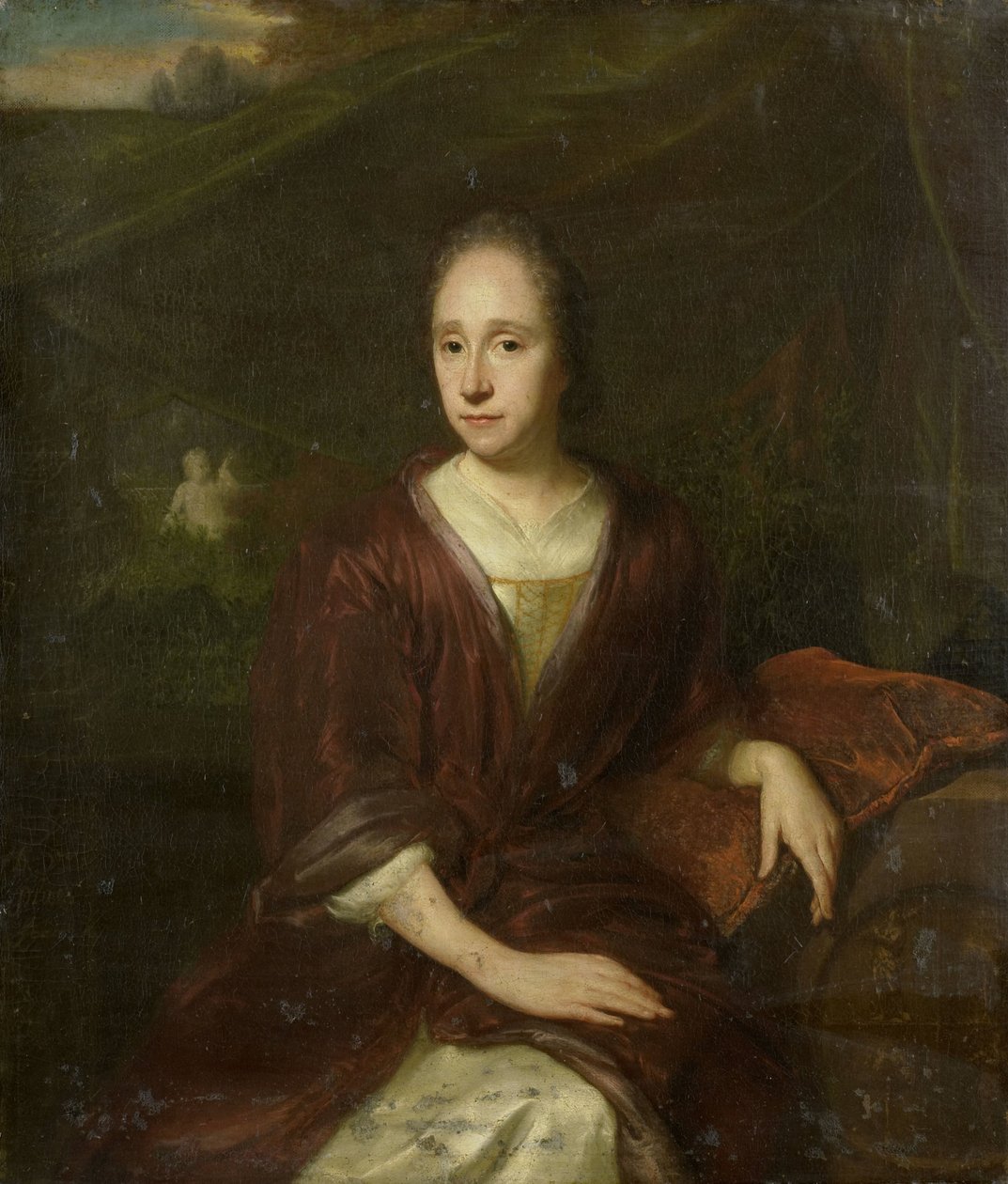 マルガレータ ネリス (1652-17050、カスパラス コンメリンの 2 番目の妻) の肖像画。 作： デビッドファンデルプラス