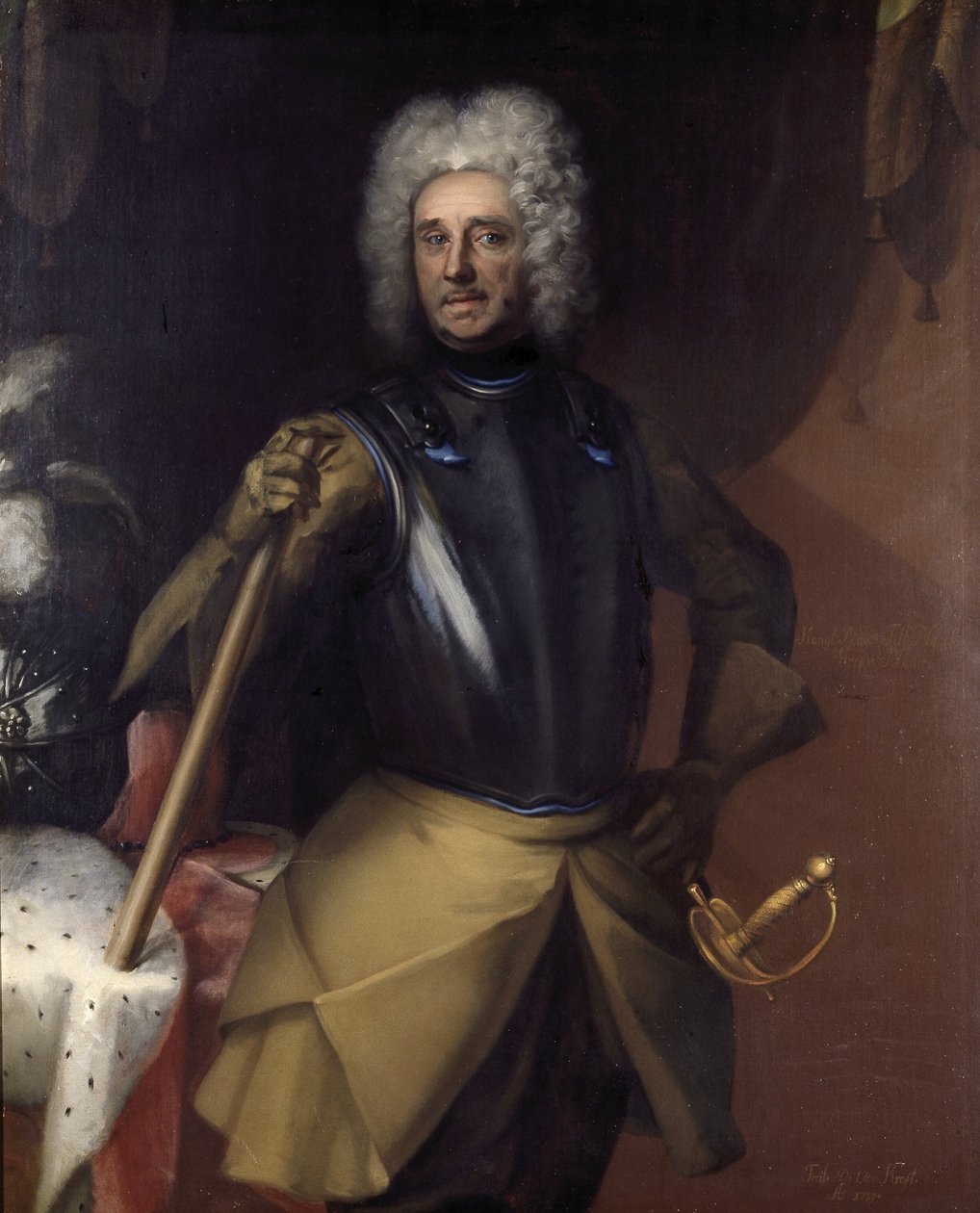 カール・グスタフ・メルネル（1658-1721年）、伯爵、王室顧問、陸軍元帥、控訴裁判所長官、1人目の妻は男爵夫人カタリーナ・マルガレータ・ボンデ、2人目の妻は伯爵夫人クリスティナ・アンナ・ビエルケ 作： デビッド・フォン・クラフト