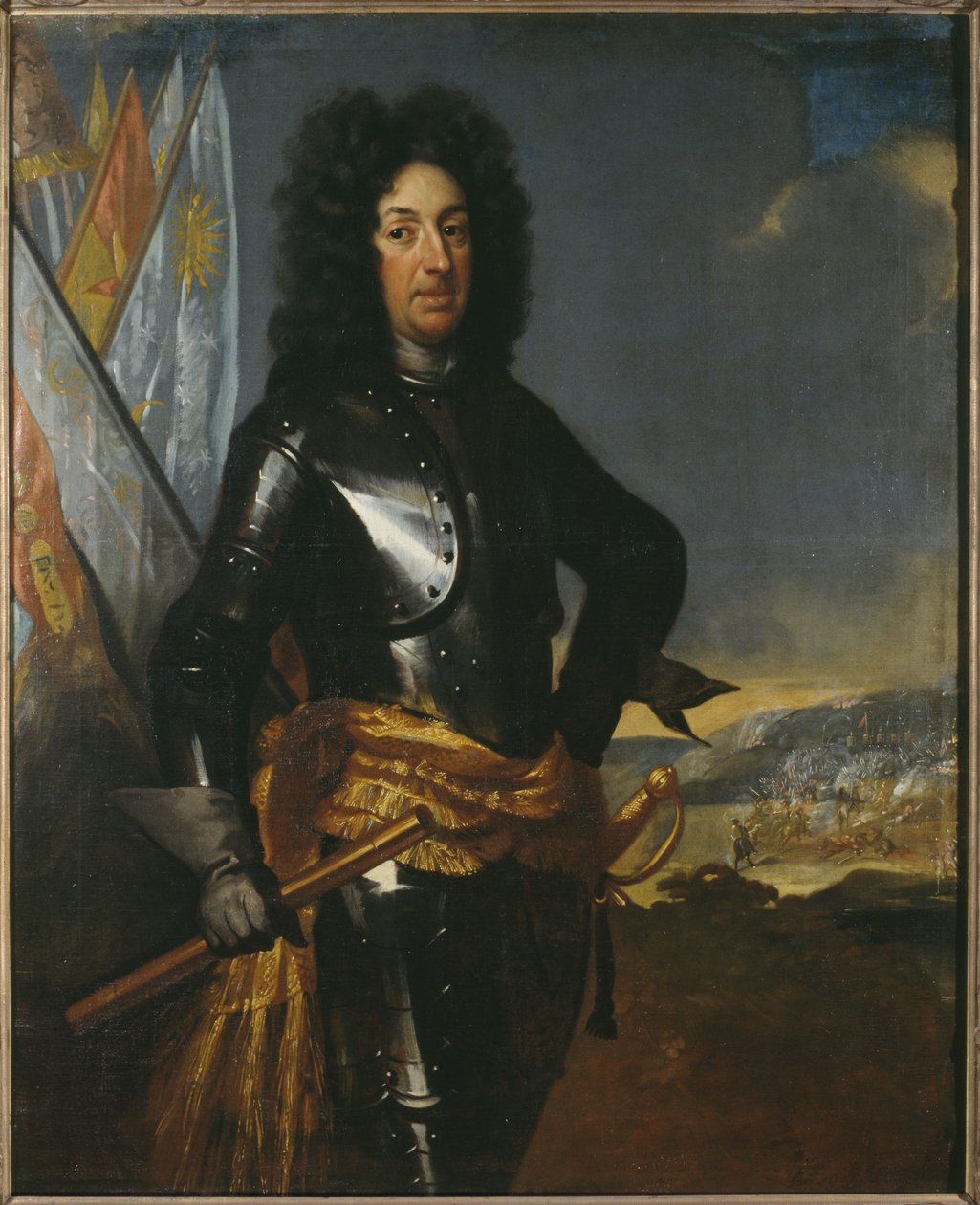 Le comte Adam Ludvig Lewenhaupt, general suedois - Adam Ludvig Lewenhaupt (1659-1719)伯爵の肖像、Krafft, David, von (1655-1724)作。油彩・キャンバス寸法：144x117cmストックホルム国立博物館 作： デビッド・フォン・クラフト
