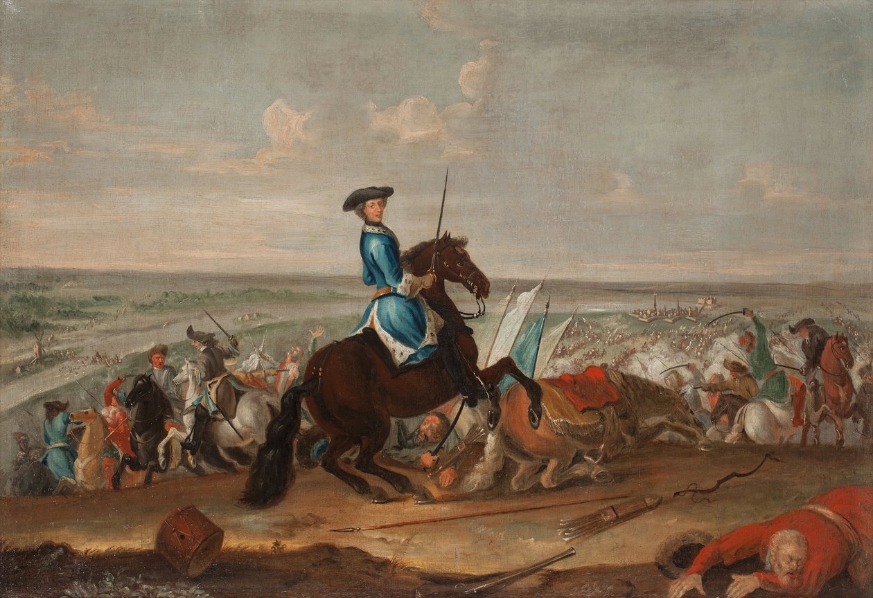 ナルヴァの戦いでのシャルル12世（スウェーデンのカール）（1682～1718年 作： デビッド・フォン・クラフト