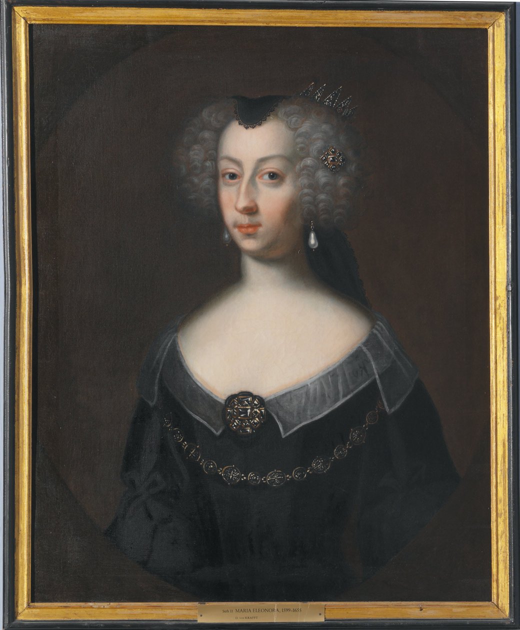 マリア・エレオノーラ（1599年 - 1655年）、スウェーデン王妃、ブランデンブルク王女 作： デビッド・フォン・クラフト
