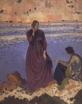 Two Girls by the Shore 作： ダーウェント・リーズ