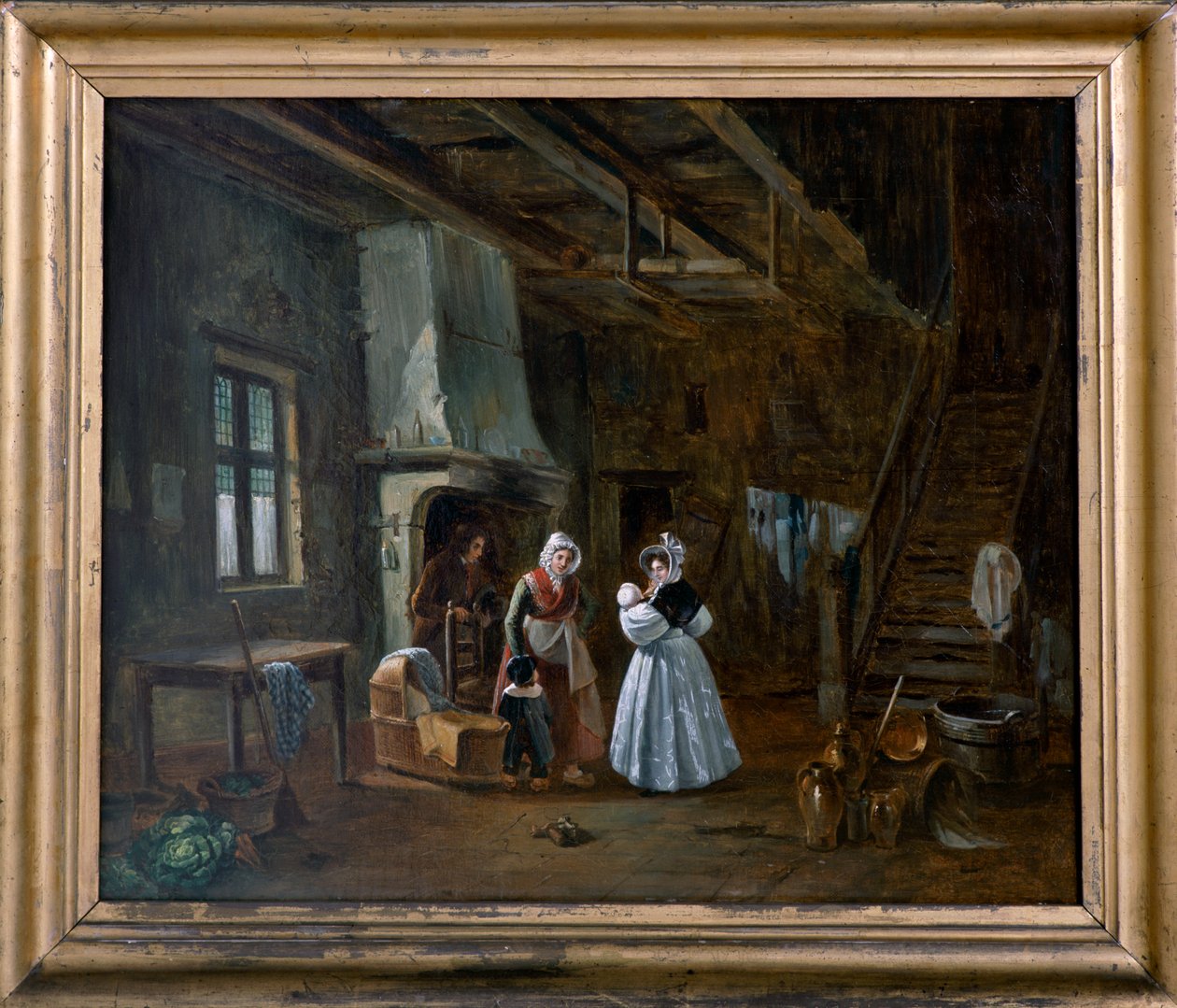 Interior com figuras (óleo sobre tela) 作： デジレ・ドニー