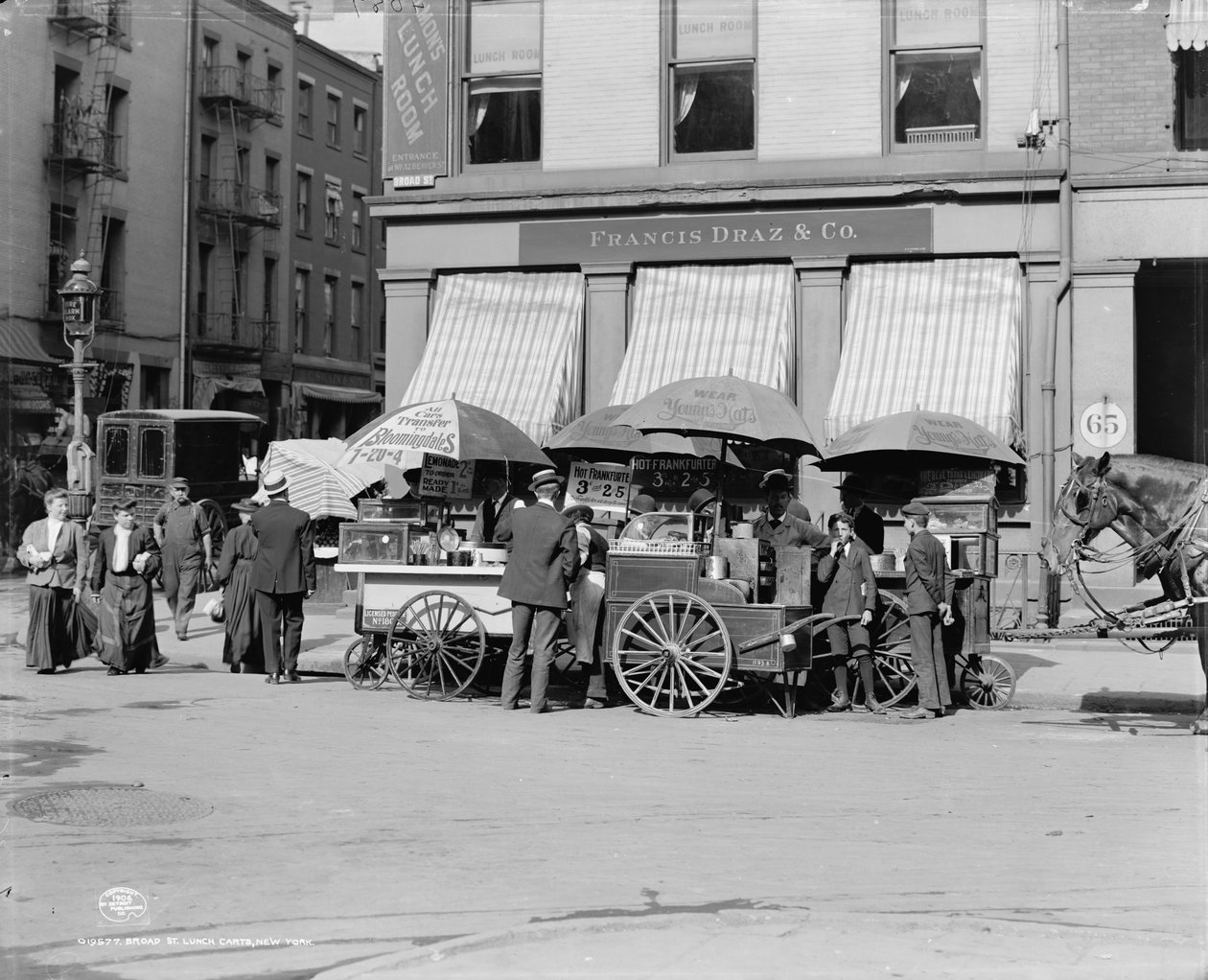 ブロードセントランチカート、ニューヨーク、ニューヨーク、c.1906 作： デトロイト出版株式会社