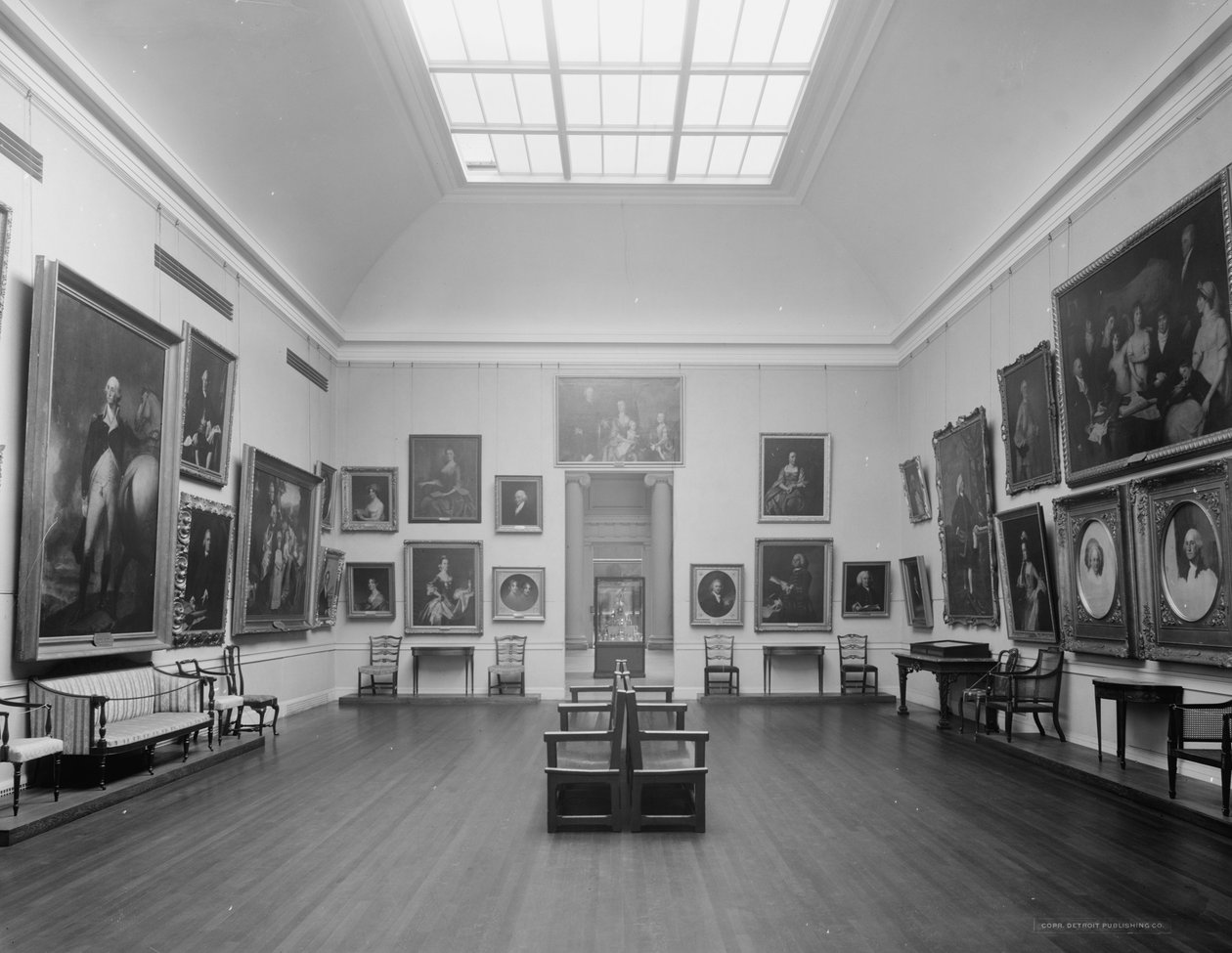 アーリーアメリカンルーム、美術館、ボストン、マサチューセッツ、c.1909-20 作： デトロイト出版株式会社