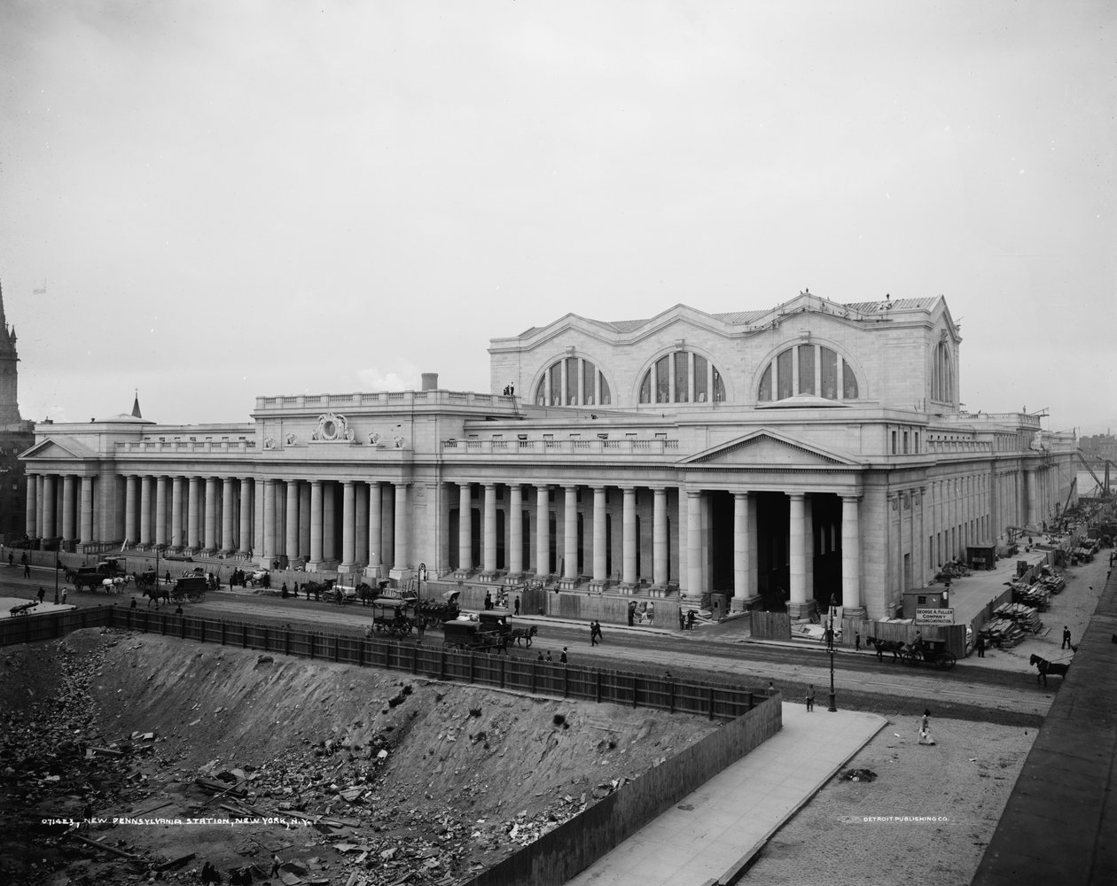 New Pennsylvania Station、ニューヨーク、ニューヨーク、c.1904-20 作： デトロイト出版株式会社
