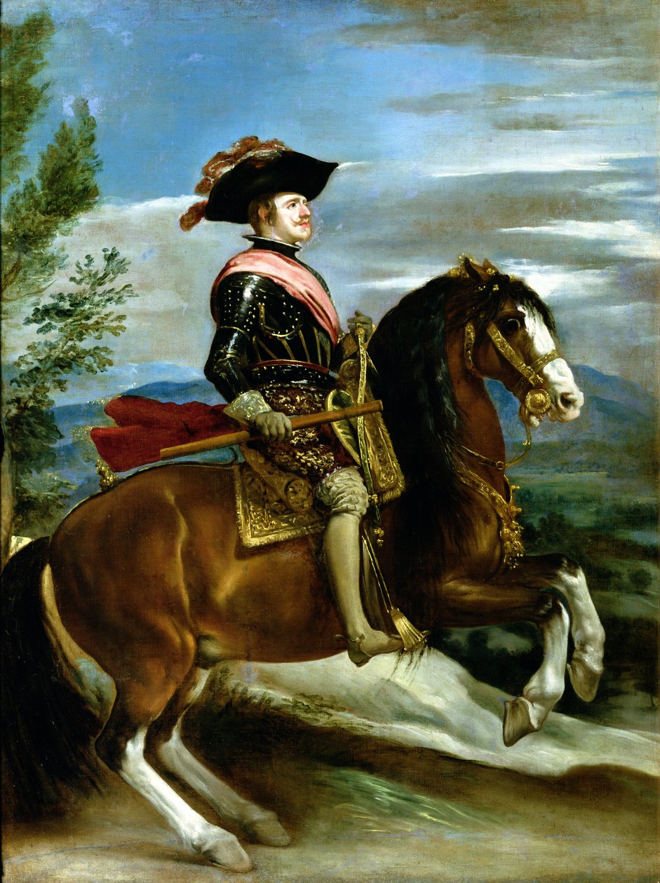 スペインのフィリップ4世の騎馬像（1605-65） 作： ディエゴ・ベラスケス