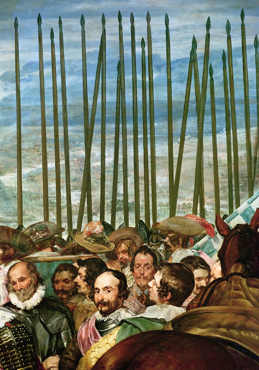 ブレダの降伏、1625年、ランスを持つ兵士の詳細、c.1635（30730も参照） 作： ディエゴ・ベラスケス