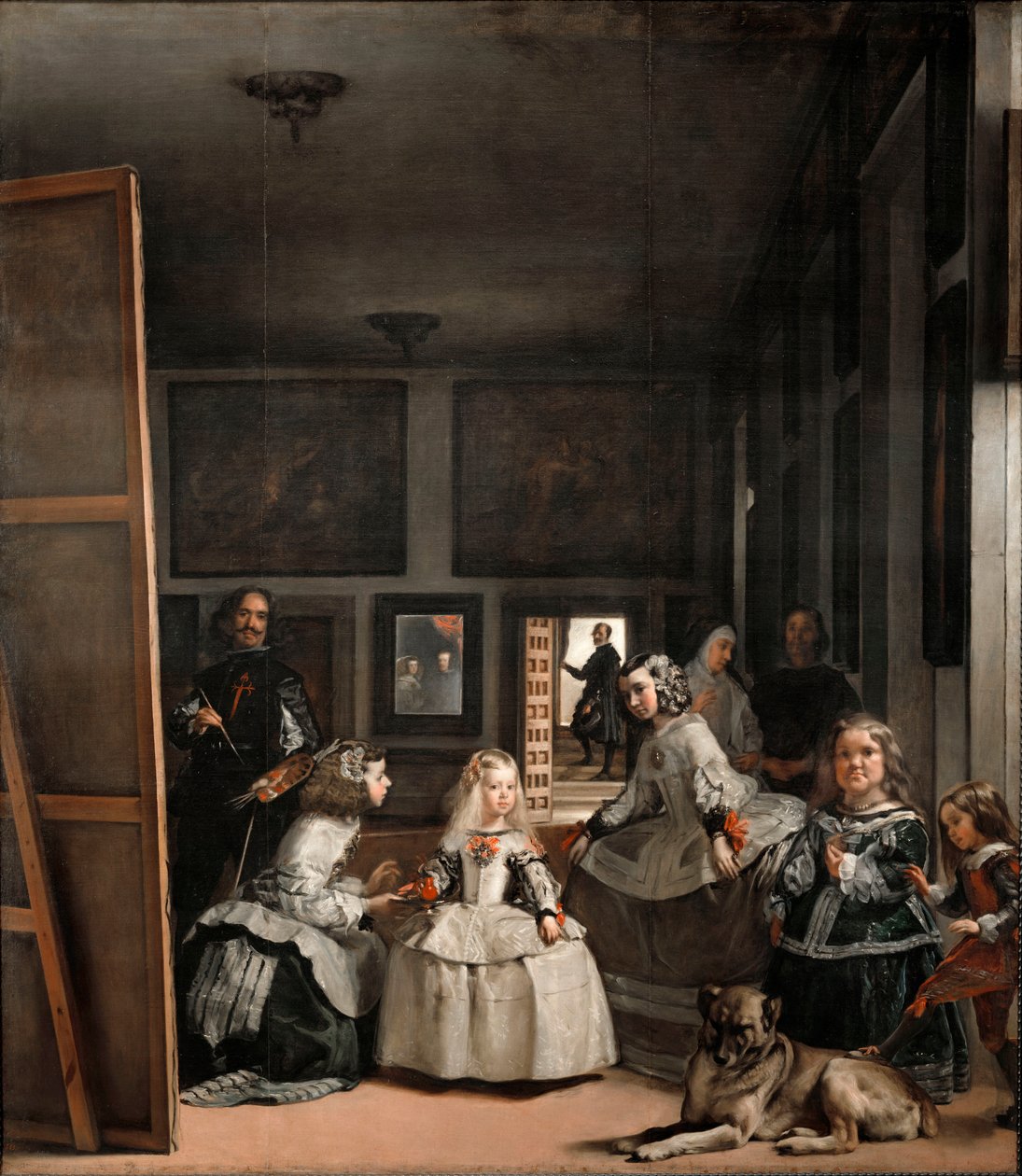 ラスメニーナスまたはフィリップIVの家族、c 1656（キャンバスに油彩） 作： ディエゴ・ベラスケス
