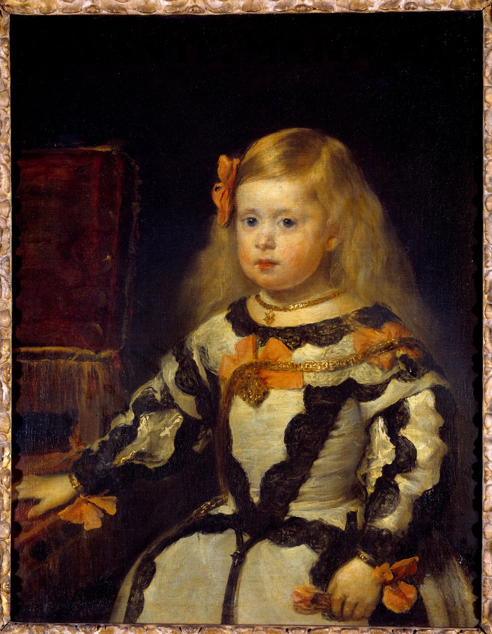 フィリップ4世の娘、インファンテ・マリー・マルグリット（1651-1673）の肖像。絵画：ディエゴ・ベラスケス（Velazquez 作： ディエゴ・ベラスケス
