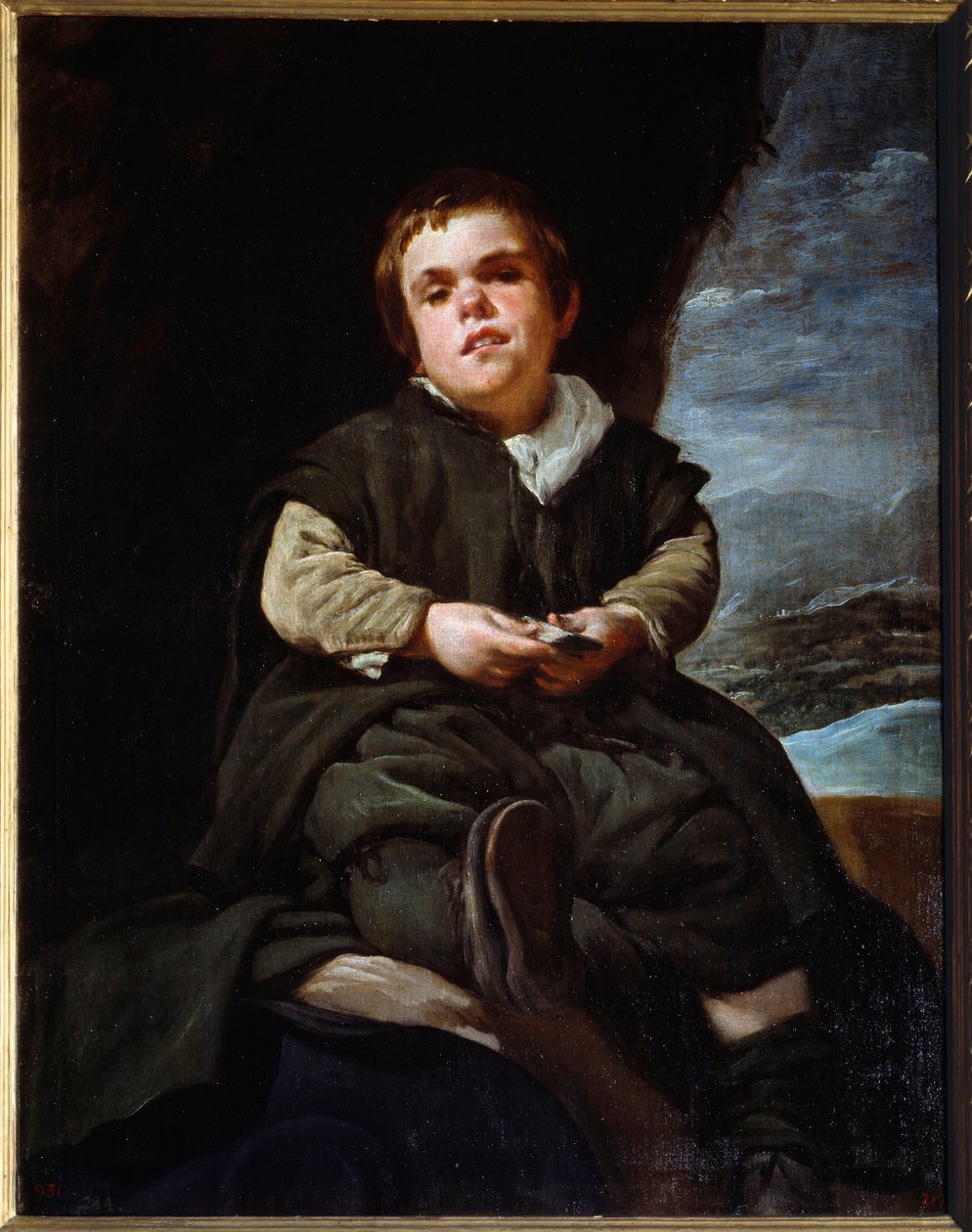 バレカスの子と言われる道化師フランシスコ・レスカノの肖像。ディエゴ