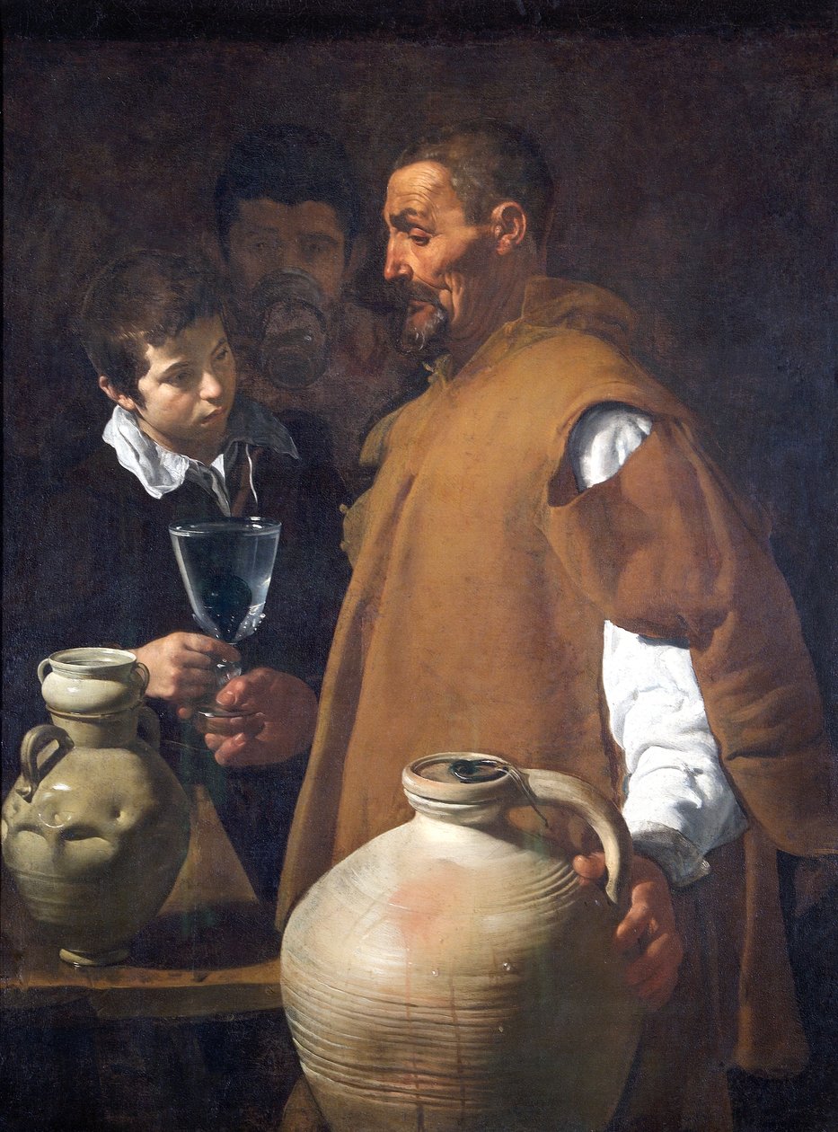 O Waterseller de Sevilha, c.1620 (óleo sobre tela) 作： ディエゴ・ベラスケス