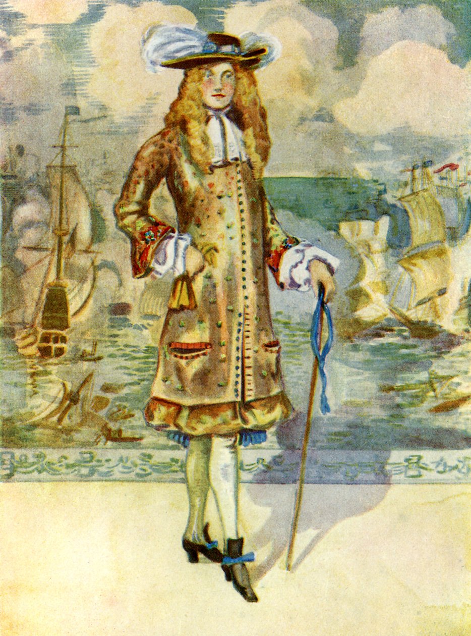 チャールズ2世（1660-1685）の治世の男の衣装 作： ディオン・クレイトン・カルスロップ