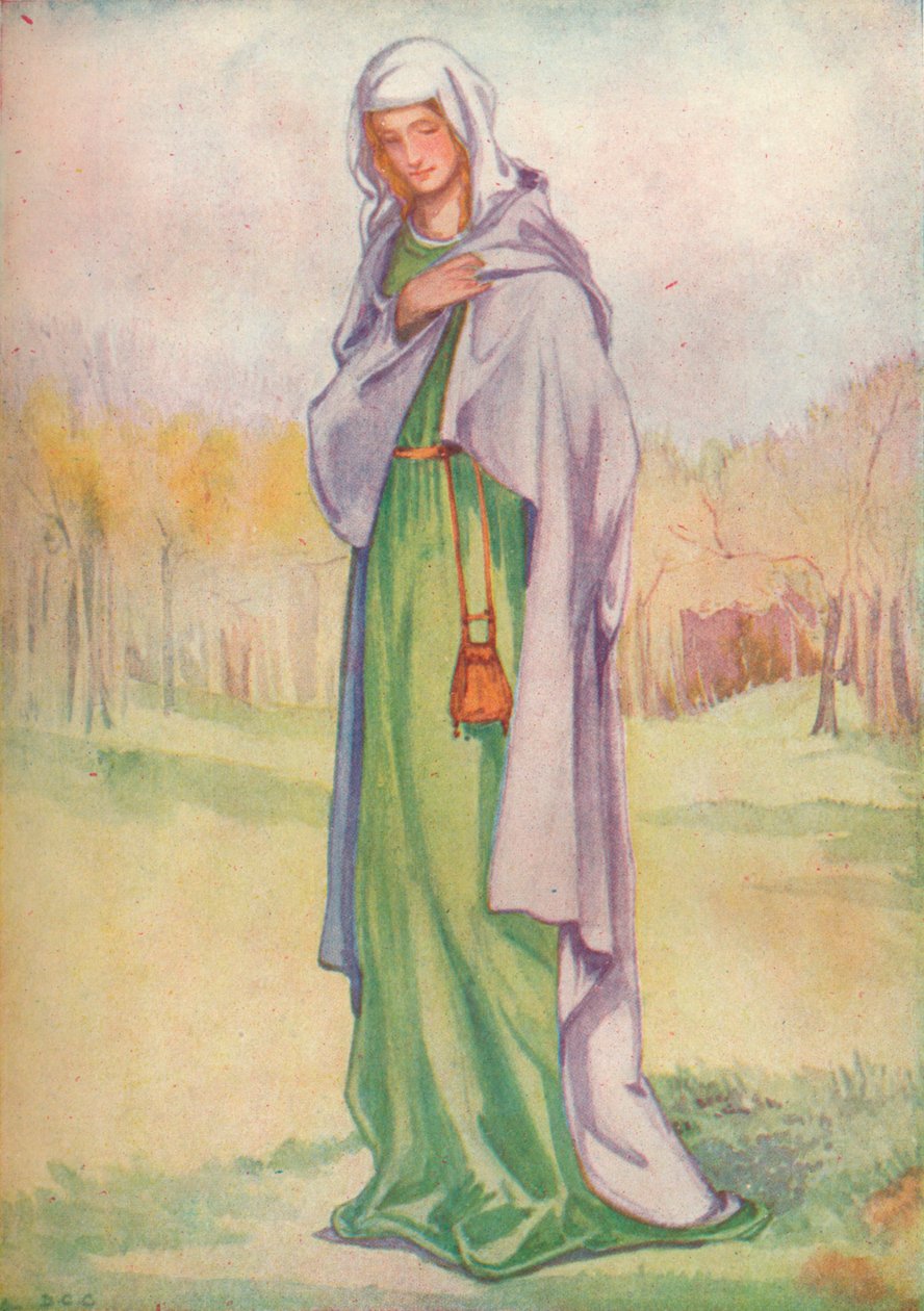 「ヘンリー 3 世の時代の女性」、1907 年 作： ディオン・クレイトン・カルスロップ