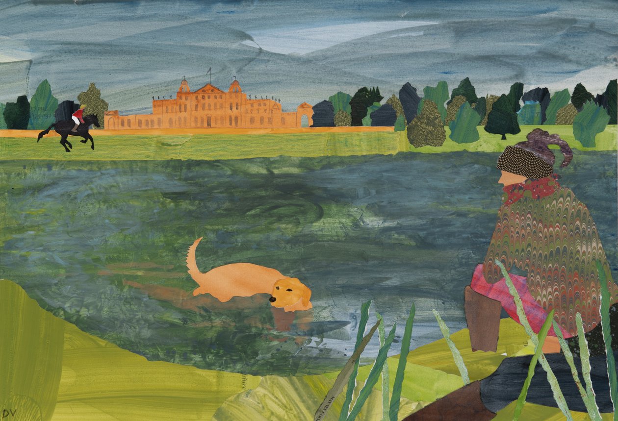 バドミントン（コラージュ） 作： 