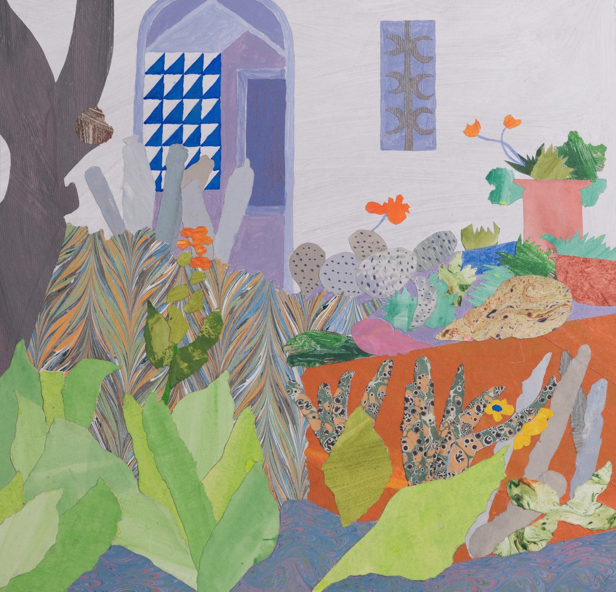 楽園の孤独（コラージュ） 作： 