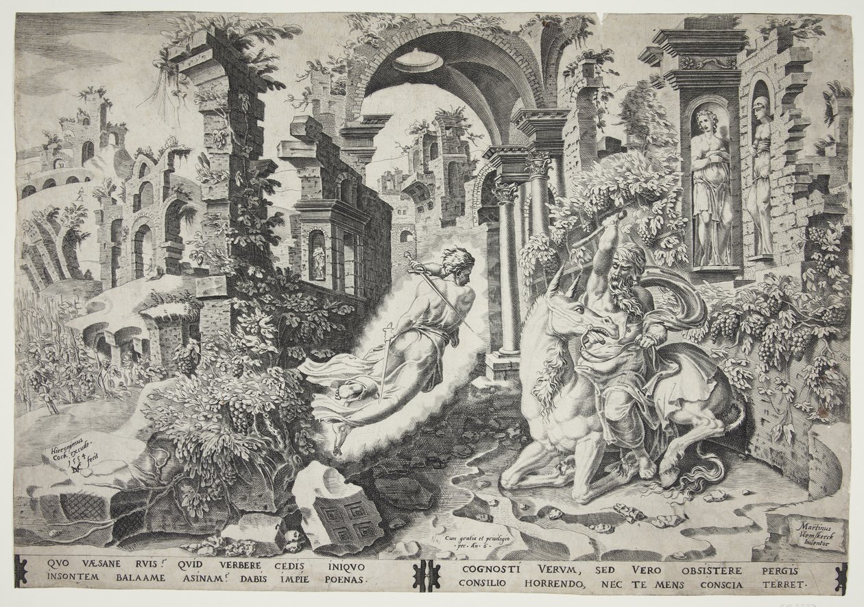 バラムと天使 作： Dirck Volckertsz coornhert