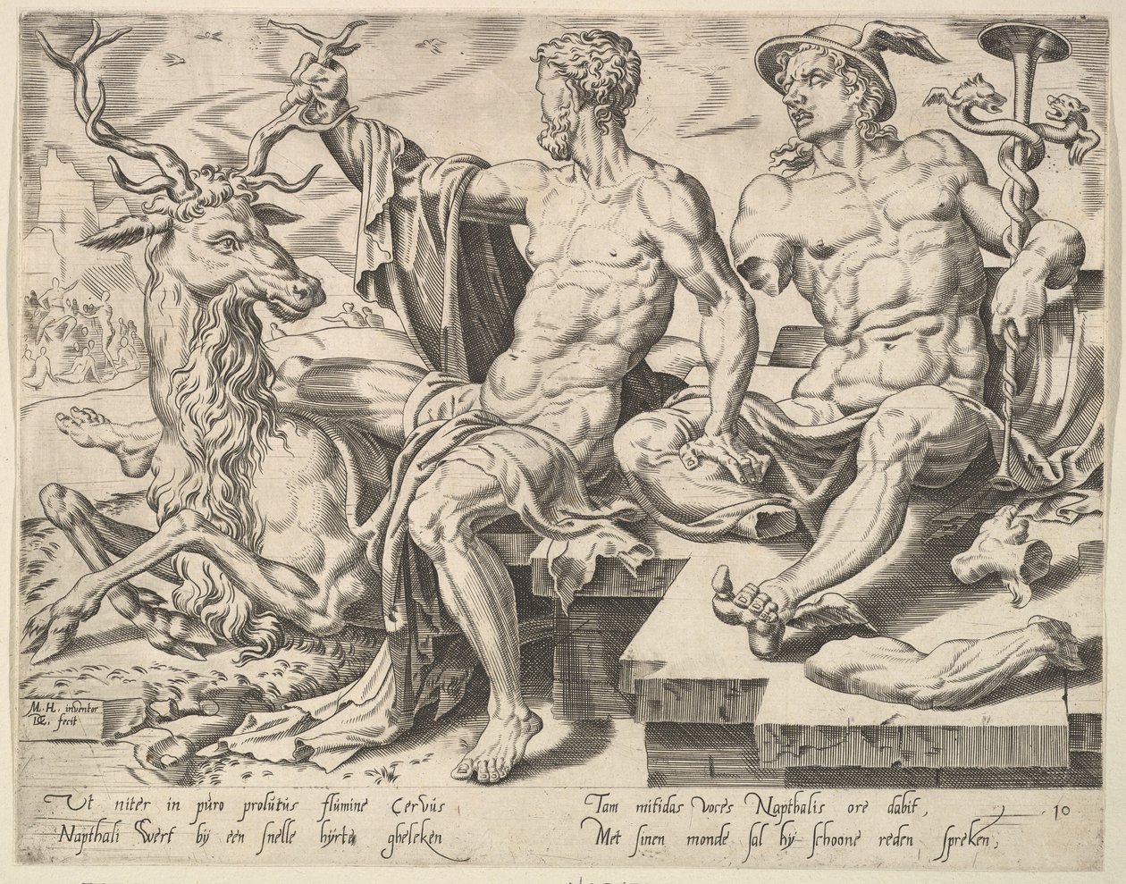 ナフタリ、シリーズ「十二人の総主教」、1550年。 作： Dirck Volkertsen Coornhert