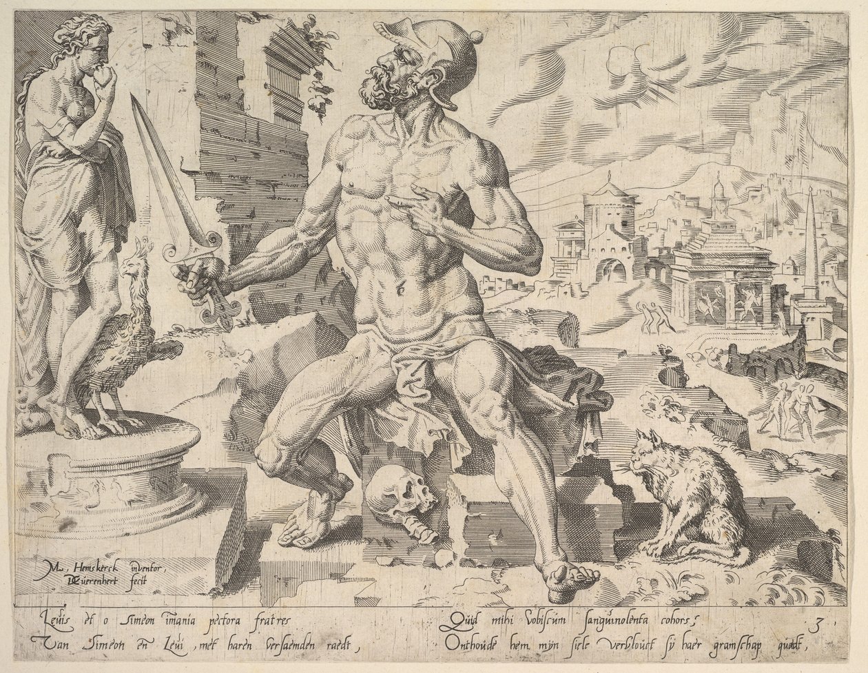 シメオン、シリーズ「十二総主教」、1550年。 作： Dirck Volkertsen Coornhert