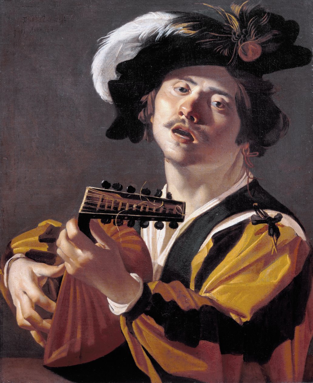 リュート奏者 作： Dirck van Baburen
