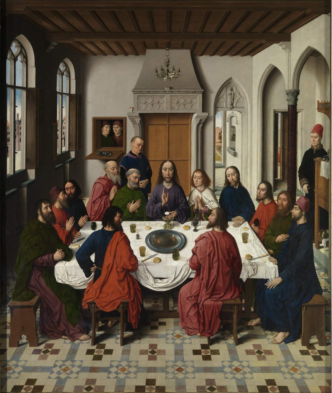 最後の晩餐の祭壇画中央パネル、1464-1468