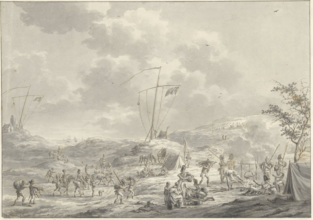 1799年、カランツォークのロシア軍キャンプ 作： ディルク・ランゲンダイク