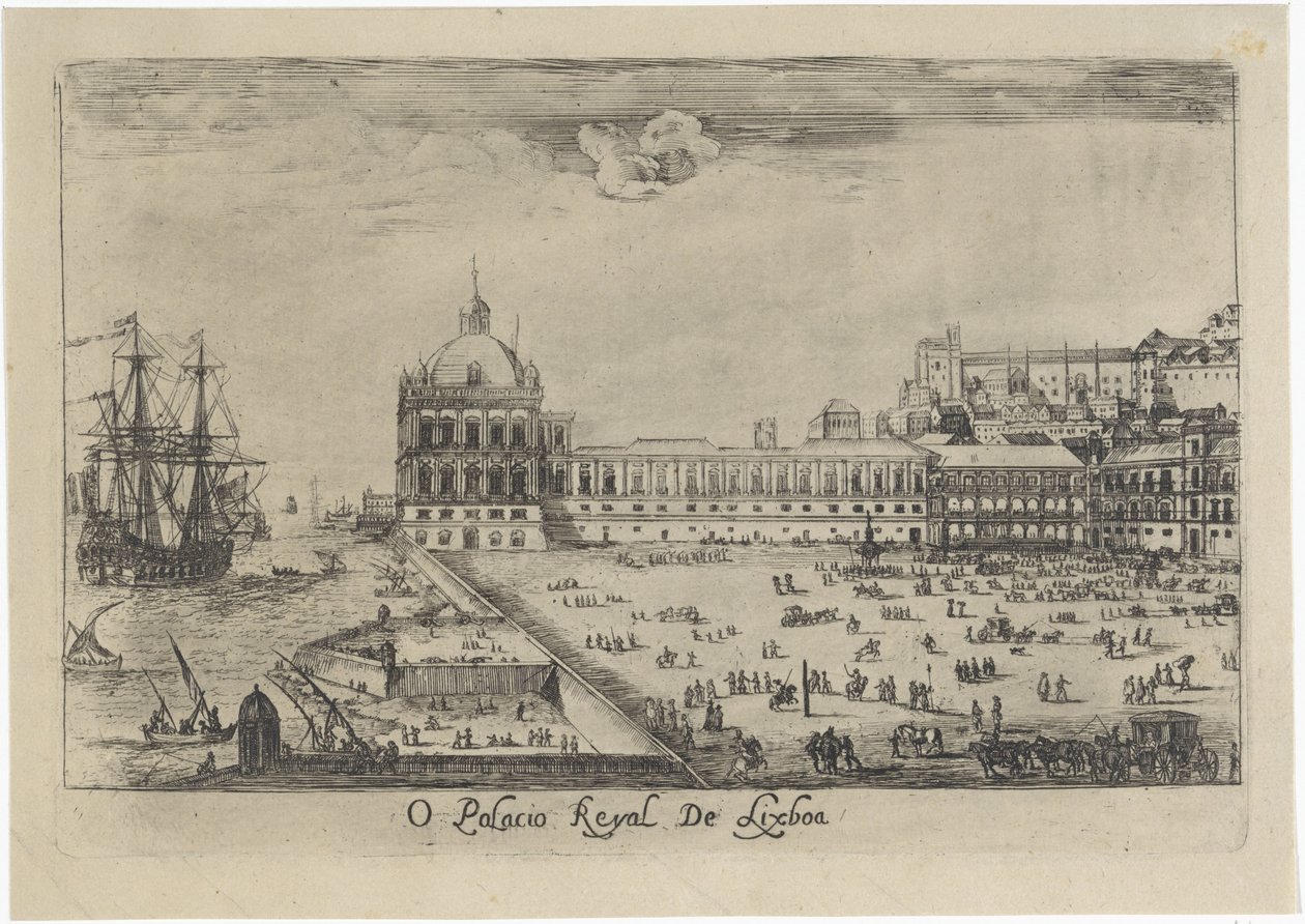 リスボンの王宮の眺め O Palacio Real de Lixboa (オブジェクトのタイトル) リスボンの景色 (連載タイトル) 作： ダークストゥープ