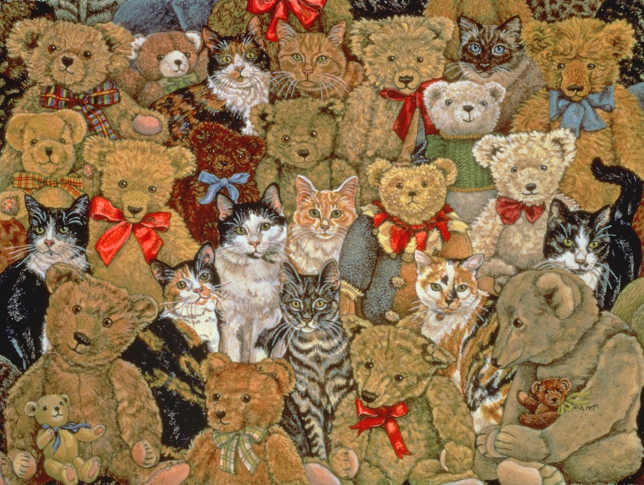 Tedcats、1997（パネルにアクリル） 作： ディッツ