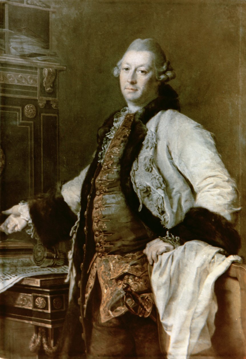 アレクサンドル・フィリポビッチ・ココリノフ（1726-72）の肖像建築家、芸術アカデミーの初代校長、1769 作： Dmitri Grigorievich Levitsky
