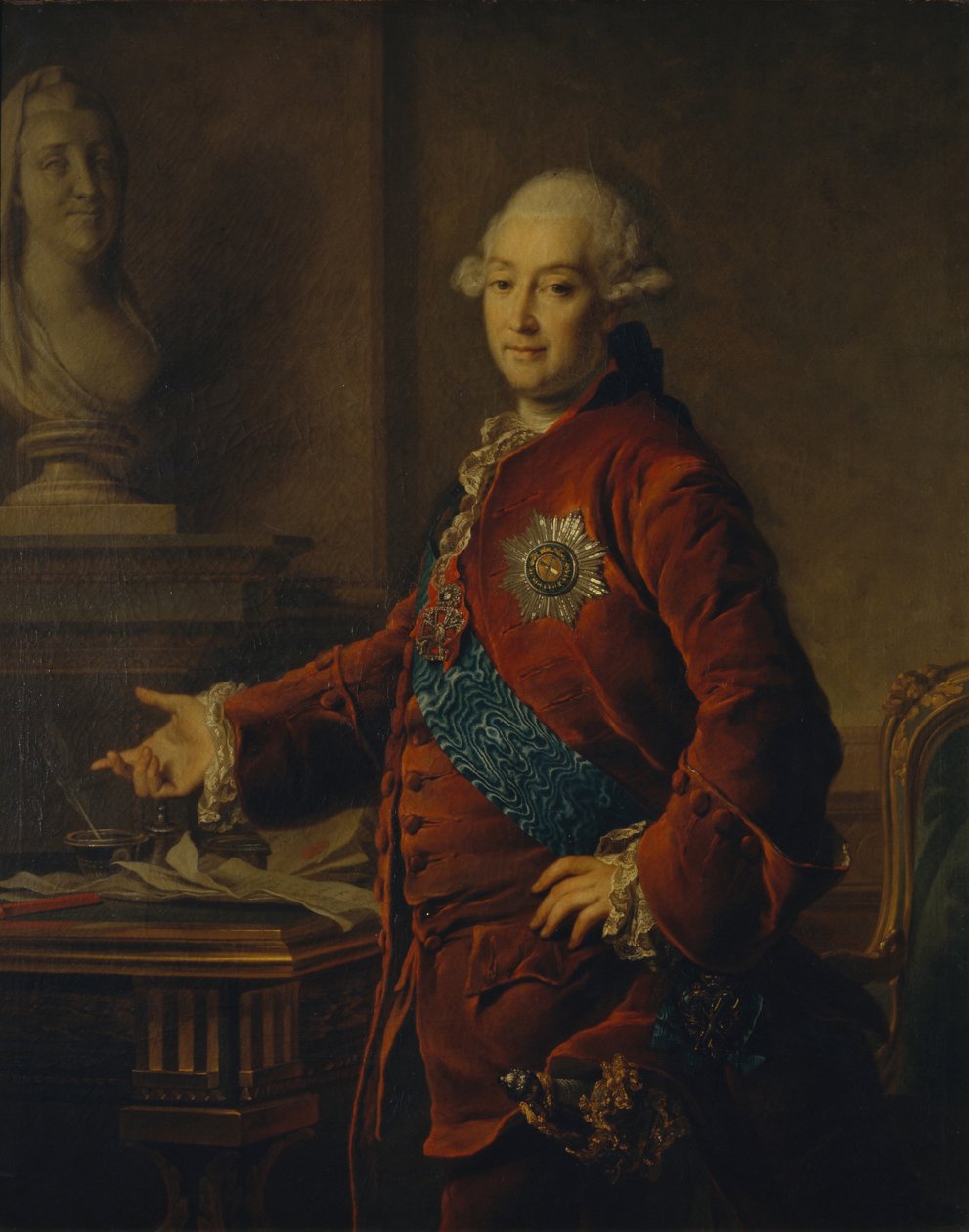 副首相アレクサンドル・ミハイロビッチ・ゴリツィンの肖像1723-1807、1772 作： Dmitri Grigorievich Levitsky
