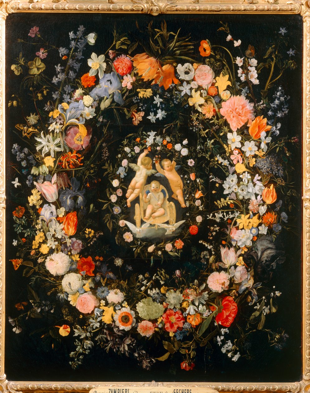 花に囲まれた愛の勝利 ... 作： ドメニチノ（1581～1641）
