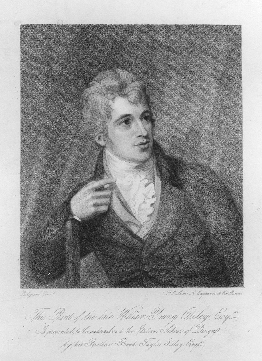 ウィリアム・ヤング・オットリー、フレデリック・クリスチャン・ルイス、1836年頃 作： ドメニコ・ペレグリーニ