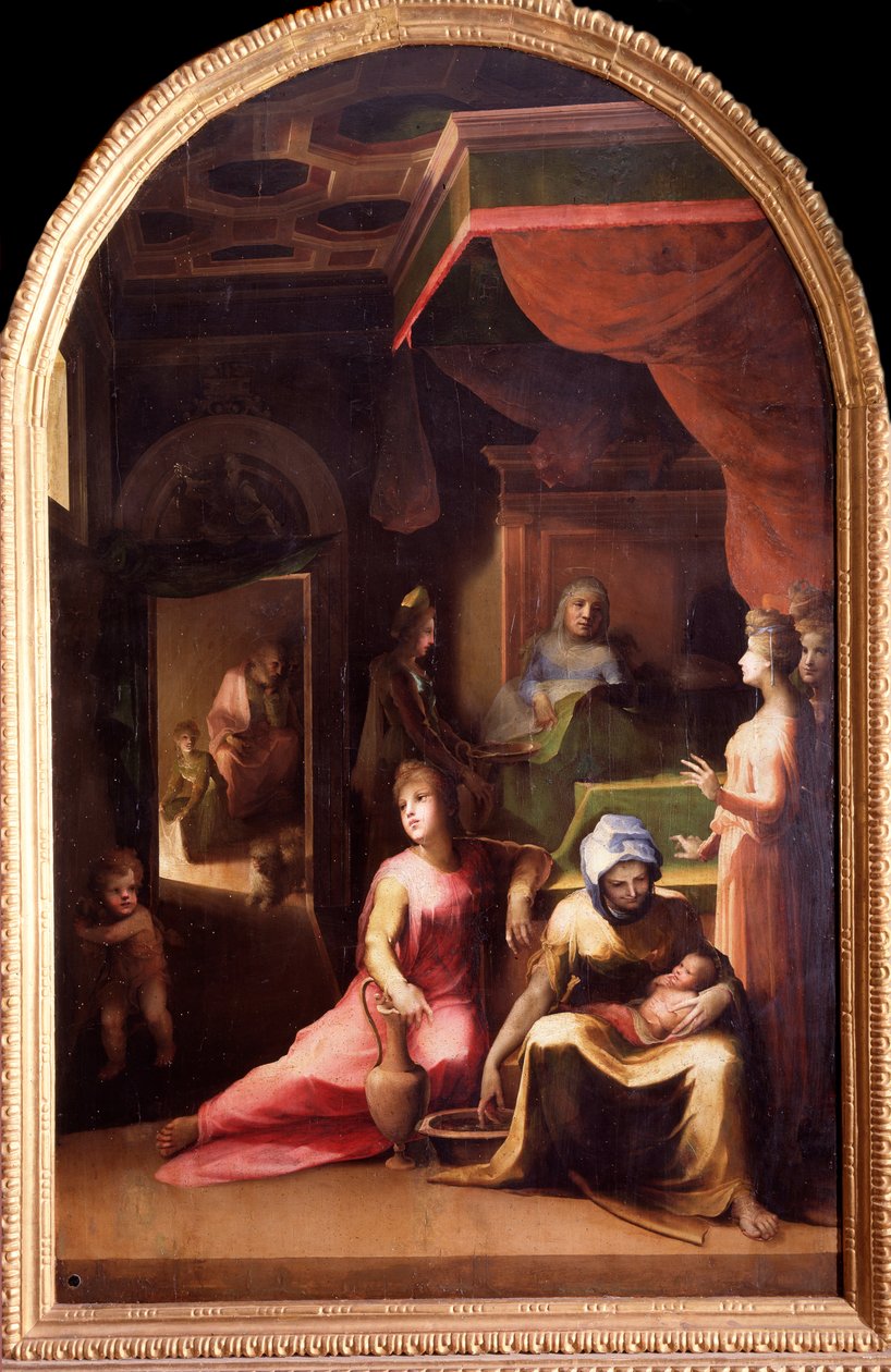 処女の誕生」（絵画、1540年頃～1543年頃 作： ドメニコベッカフミ