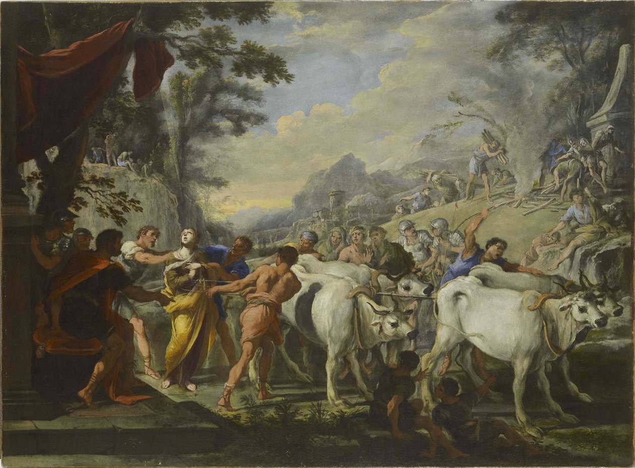 セントルシアの殉教、1640〜1650年。 作： ドメニコ・ガルジウロ