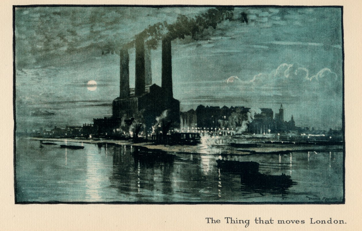 「The New Lights o &39;London」からロンドンを動かすもの、1926年発行 作： ドナルド・マクスウェル