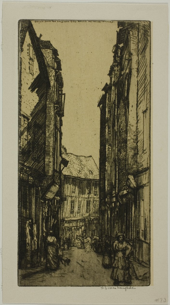 Rue des Halles, Vannes, ブルターニュ 作： ドナルド・ショー・マクラフラン
