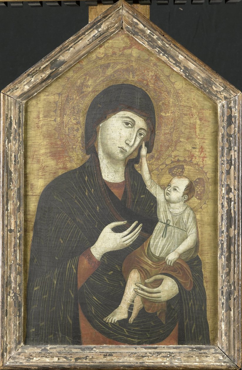 メアリーと子供 作： Duccio di Buoninsigna（コピー後）