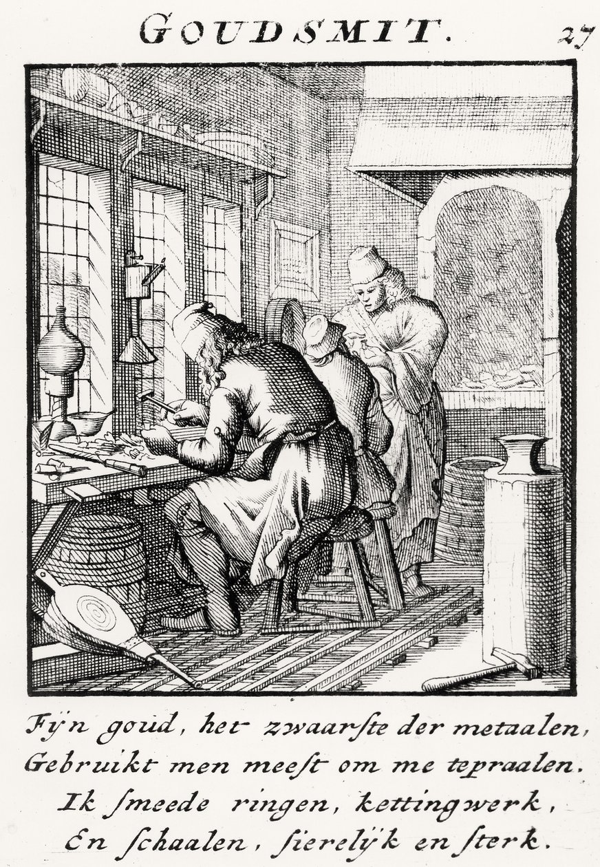 金細工師、1718年 作： オランダ語学校
