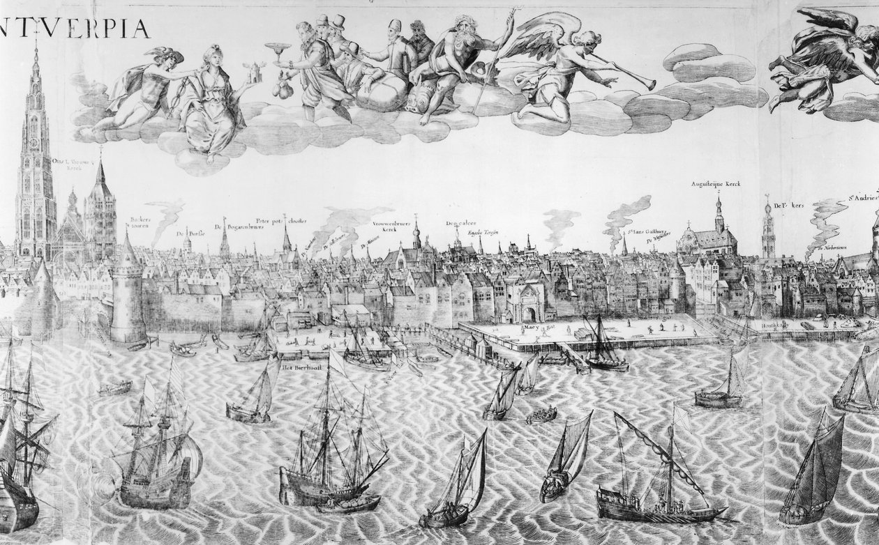 アントワープの町計画、1549 作： オランダ語学校