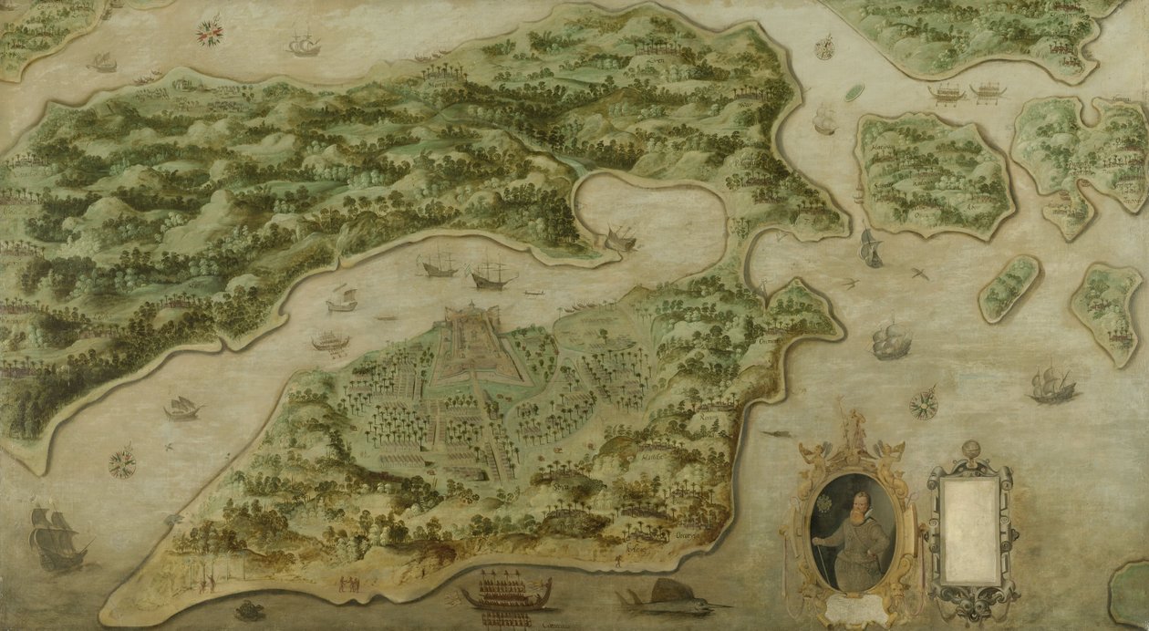 アンボイナ島のビクトリア砦、1617年 作： オランダ語学校