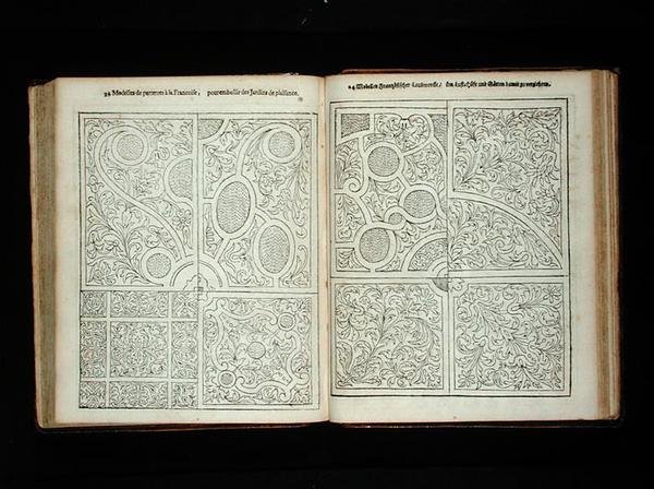 1699年に出版されたJohann van der Groenの「The Dutch Gardener」に掲載されたフランス式パルテール（171922年も参照 作： オランダ語学校