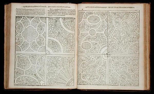 1699年に出版されたJohann van der Groenの「The Dutch Gardener」に掲載されたフランス式パルテール（171924も参照 作： オランダ語学校