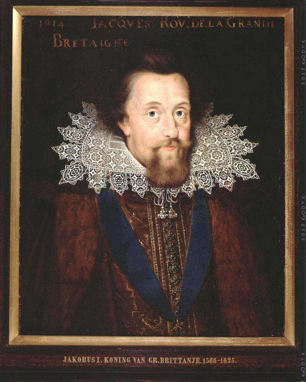 イングランド王ジェームズ1世の肖像、1614年 作： オランダ語学校