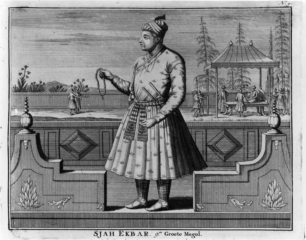 Sjah Ekbarの肖像 作： オランダ語学校
