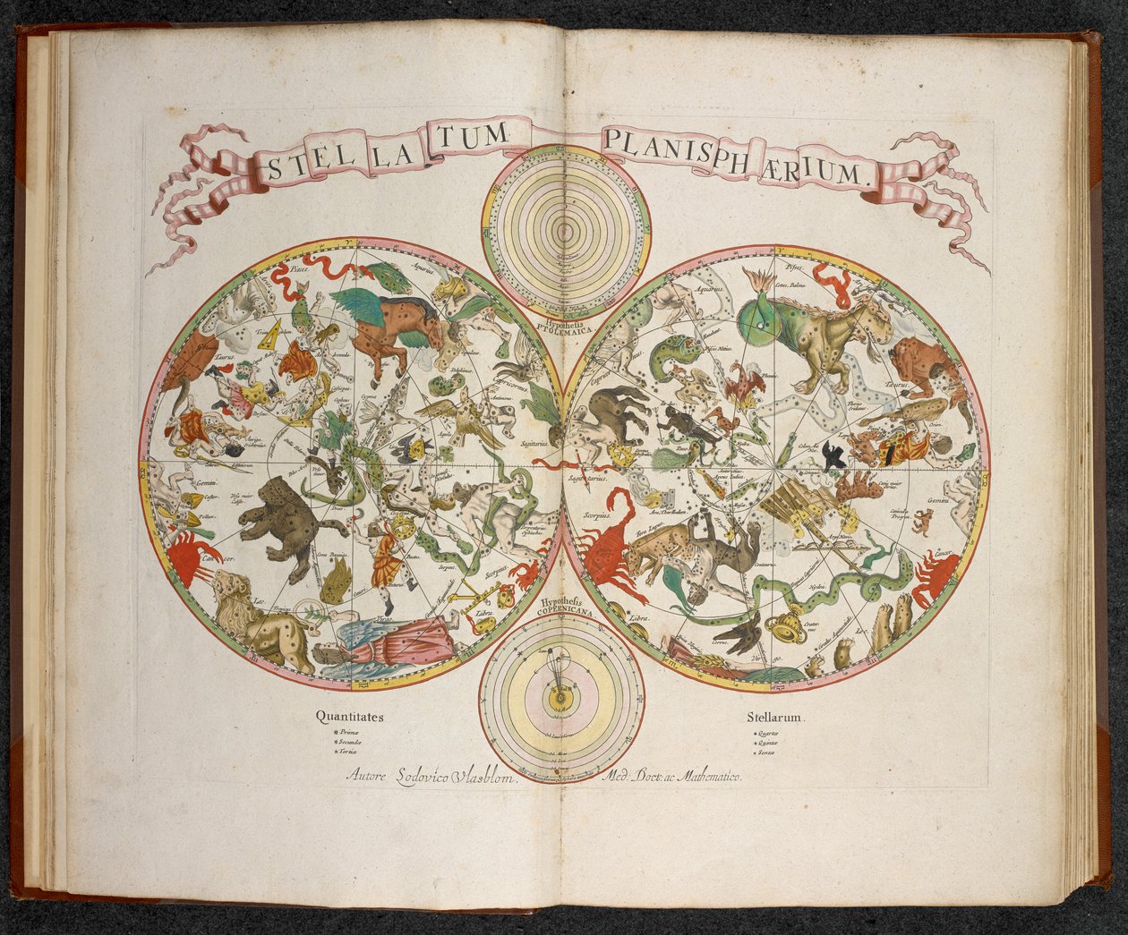 Stellatum Planisphaerium、黄道十二宮の星座早見盤 作： オランダ語学校