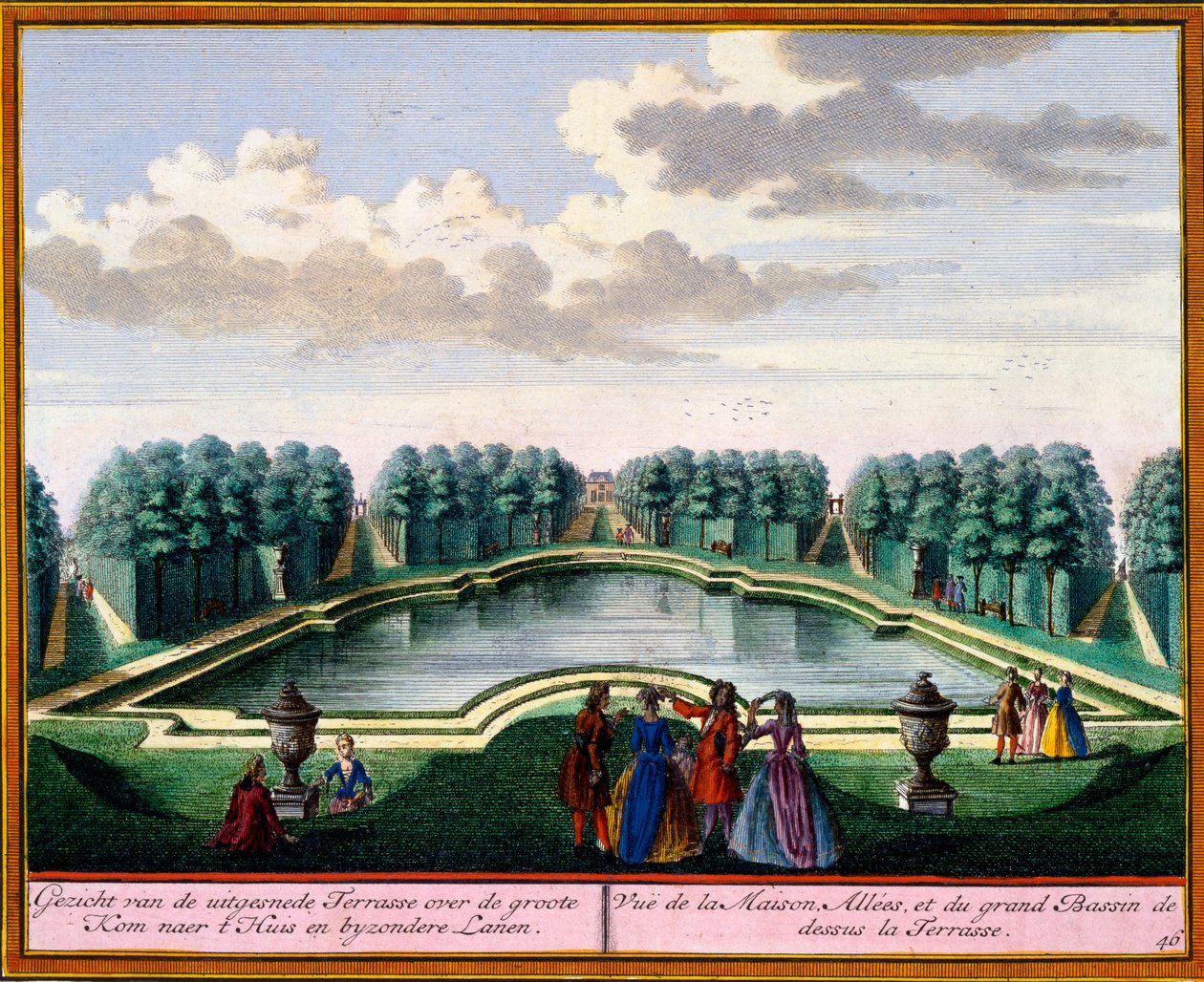 Hend Zeganpralent KennemerlantによるHendrick de LethとMatthias Brouerius Van Nidekによる眺め、1700〜30年頃発行 作： オランダ語学校