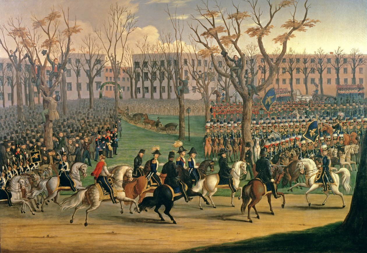 1851年12月6日、ニューヨーク市でのルイコシュート将軍のレセプション 作： E.パーセル