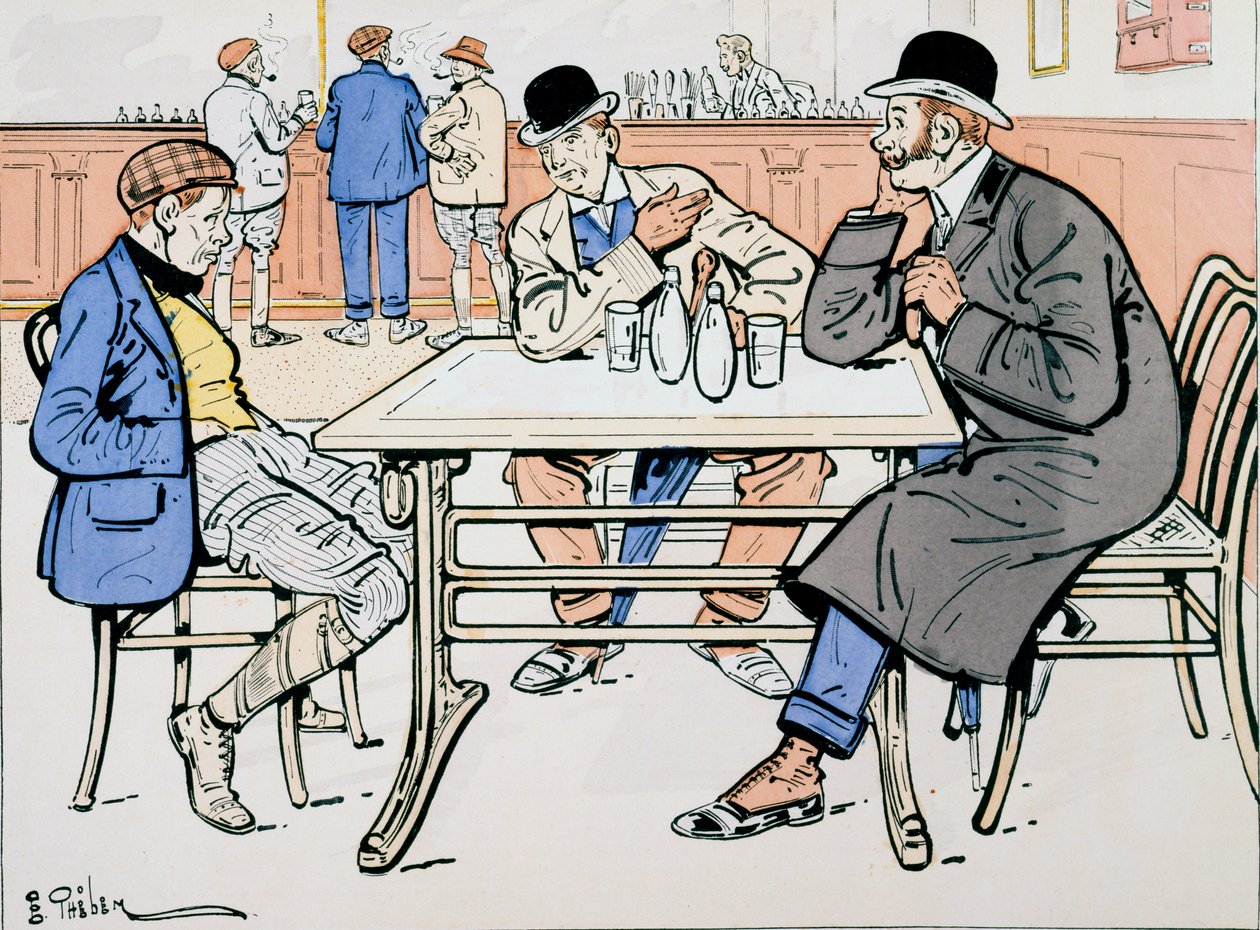 バーの騎手とトレーナー、1905年頃 作： E.セレン
